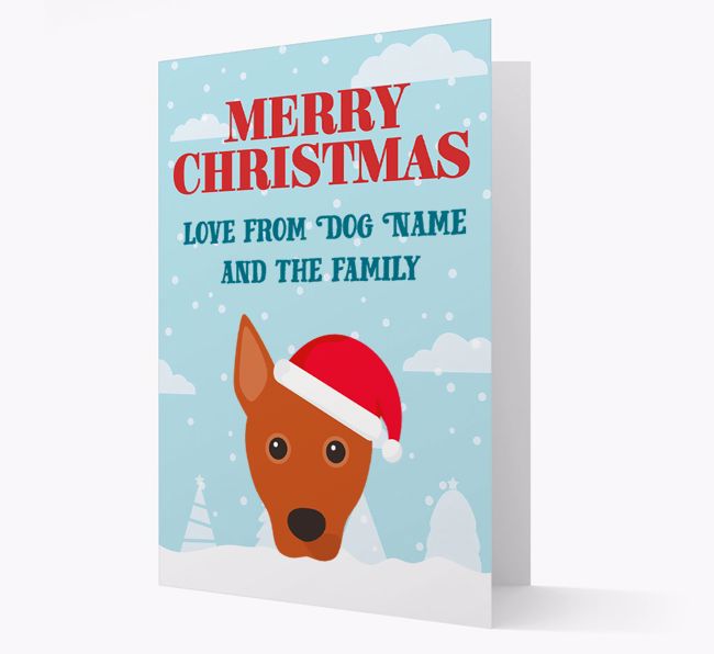 Love From the Family: Personalised {breedFullName} Christmas Card